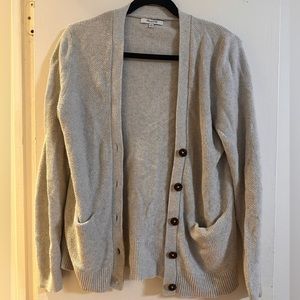 Grey knit Grandpa Everyday Cardigan